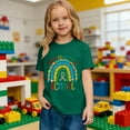 thumbnail image 7 of CAIXIA 100 Days of School Shirt Kids Toddler Boys Girls Happy 100th Day of School Costume T-Shirt Short Sleeve Tops Tee,Dark Green, 7 of 7