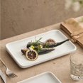 thumbnail image 4 of Plates Household Ceramic Steak Plate, Western Dinner Plate, Creative Ceramic Rectangular Plate Dishes(Small), 4 of 6