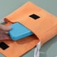 thumbnail image 4 of Caja de almacenamiento portátil con 6 compartimentos, tendedero de doble capa, cierre de anilla portátil, organizador de cocina, ideal para dormitorios, de metal, plegable, de 2 niveles,, 4 of 9