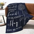 thumbnail image 3 of Get Well Gifts for Women After Surgery Hug Blanket Sunflower Gifts for Women Get Well Soon Gift for Women Friends Coworkers Feel Better Inspirational Gifts for Women Healing Blanket 50"*60" Purple, 3 of 5