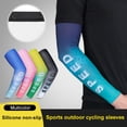 thumbnail image 4 of Cooling Arm Sleeves UV Sun Protection For Men Women Youth - Ice Silk Compression Sleeve For Cycling Climbing (1 Pair ), 4 of 8