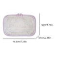 thumbnail image 2 of Bolsa de maquillaje de arco de PVC Bag transparente de almacenamiento impermeable Bolso de aseo (púrpura), 2 of 6