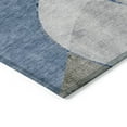 thumbnail image 4 of Addison Rugs Chantille Indoor/Outdoor Transitional Art Deco Blue Washable Round Rug, 8' x 8', 4 of 6