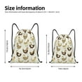 thumbnail image 4 of Easygdp Chicken Cartoon Drawstring Backpack, Beach Sackpack, Travel Sackpack Lightweight for Sports, Gym, Travel, Swimming - Small, 4 of 9