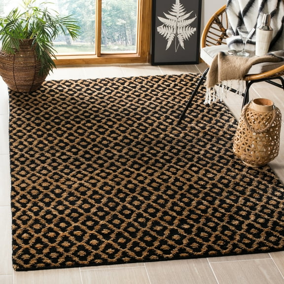 SAFAVIEH Bohemian Nicholas Geometric Area Rug, Black/Gold, 5' x 8'