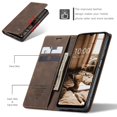 thumbnail image 5 of SaniMore Case for Samsung Galaxy A14 5G 6.6" 2023, Premium PU Leather Magnetic Cover Card Slots Cash Pocket Flip Kickstand Shockproof TPU Shell Srcure Grip Full Protective Business Case, Coffee, 5 of 9