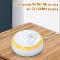 thumbnail image 3 of White Noise Machine, Portable Sound Machine Baby Adults, Sleep Sound Machine with 16 Soothing Sounds, Hatch Sound Machine with Night Light for Kids, 3 of 5