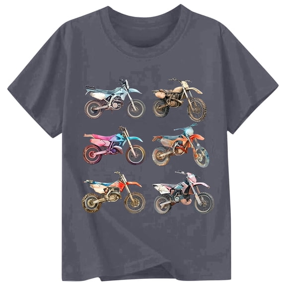 Tiijoy Toddler Boys Graphic T-Shirt Casual Crew Neck Short Sleeve T Shirt, Sizes 1-13