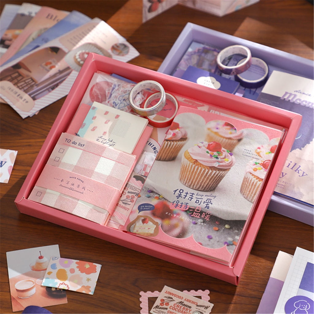 Vintage Scrapbooking Supplies Aesthetic Journaling Kits Paper Sticker Tape Sticker Background Paper Scrapbook Frame