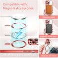 thumbnail image 4 of Entronix Clear Phone Case for iPhone 12 Pro Max Magnetic Case Full Body Shockproof Dual Layer High Impact Protective Anti-Scratch Soft TPU Cover Cases for iPhone 12 Pro Max, Red, 4 of 5