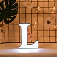 thumbnail image 1 of Xihbxyly Lámpara de Noche Creativa con Letras Led, Luz Blanca Cálida y Suave, Ideal para Decorar Paredes o de Pie, Mesas de Fiesta, Decoración Navideña, Material Abs+Pp, 16-20 Cm, 1 of 7