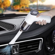 COFEST Car Vacuum with Powerful Suction Mini Vacuum for Crevices Keyboard Cleaner USB Rechargeable White
