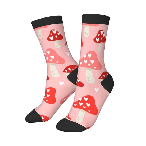 Kids Boys Girls Socks Fun Novelty Toddler Socks Funny Crew Children Teenage Soccer Socks Seamless Pattern Design Valentines Day