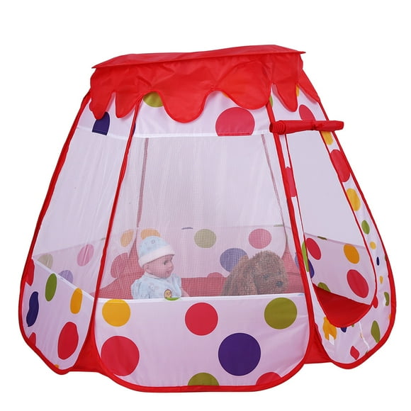 Child Tent Kids Outdoor Tent Kids Play House Kids Indoor Playhouse 1PCS Portable Foldable Outdoor & Indoor Game Kids Play Tent Childs Playhouse Toy Gift #3 Red