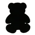 thumbnail image 2 of Bear Shaped Non-Slip Floor Mat , Fluffy Shag Rug Soft Plush Faux Wool Carpet 31X24 Inch Floor Mat for Living Room Bedroom Modern Decor (Black), 2 of 6