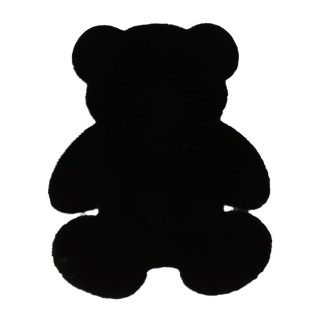Decoración de la Sala de Estar Imitación de Lana Alfombra Acogedora de Peluche Alfombra de Pelo Largo, Alfombra de Piso de Dormitorio de 31.5x23.62In Y Alfombra Al Lado de la Cama