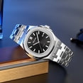 thumbnail image 3 of SKMEI Men Watch Quartz Mens Business Watch Luxury Easy to Read Date Waterproof Wrist Stainless Steel Watches for Men, 3 of 4
