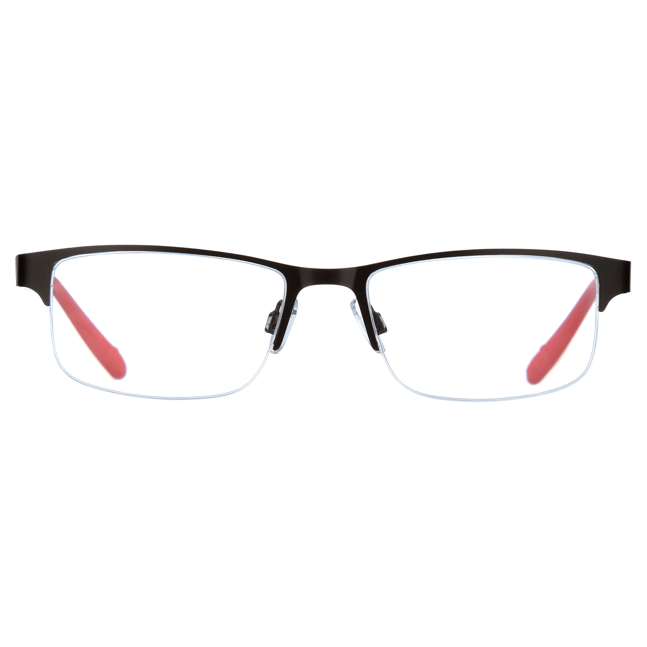 (2 pack) Ironman Rectangle Gunmetal Reading Glasses 1.50