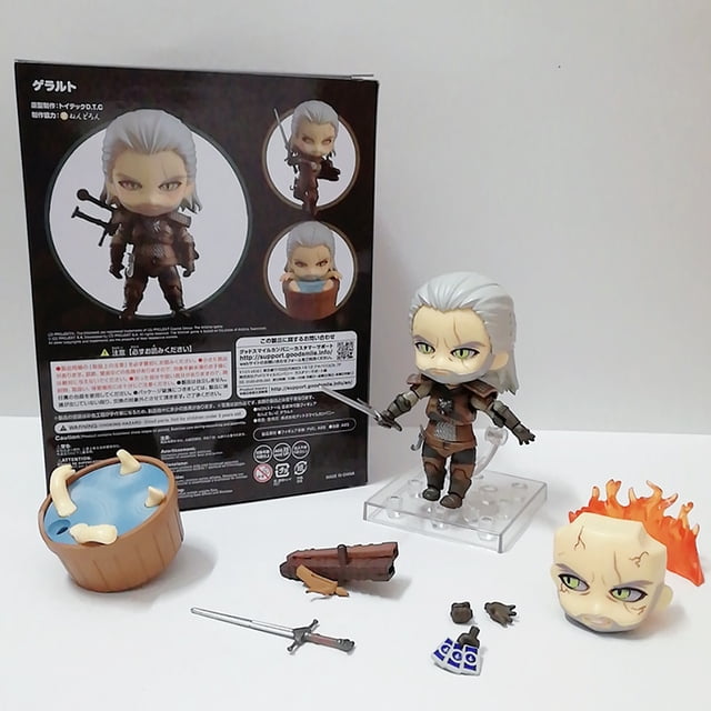 Witcher 3 Pig Dose Geralt figura de acción Wild Wolf 907 PVC juguetes de modelos coleccionables regalo de mantequilla