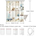 thumbnail image 4 of Kids Shower Curtain, Girls Shower Curtain, Boys Shower Curtain, Funny Words Teen Motivational Shower Curtains, 72W x 72H inch Extra Long Wide Shower Curtain with Hooks Kids Bathroom Decor, 4 of 6