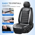 thumbnail image 6 of Coverado Cooling Car Seat Cover, 2 Powerful Turbo Fans Ventilated Seat Cushion for Summer, 3-Speed Temperature Adjustable Universal Fit for Car SUV Truck, Carbon Fiber Black, 6 of 8