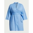 thumbnail image 6 of Joyspun Women’s Waffle Kimono Robe, Sizes S to 3X, 6 of 6
