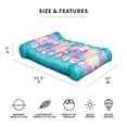 thumbnail image 4 of Big Joe Kona Hammock No Inflation Needed Pool Lounger with Headrest, Tropical Hibiscus Aqua Double Sided Mesh, Quick Draining Fabric, 4 feet Big, 4 of 9