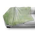 thumbnail image 2 of Art Abstract Soft Flannel Fleece Throw Blanket, Pastel Green Color Palette Design Creative Concept Smoke, Cozy Plush for Indoor and Outdoor Use, 50" x 60", Green Green, by Ambesonne, 2 of 5