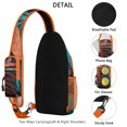 thumbnail image 4 of Tropical Leaf Print Sling Backpack, Lightweight Floral Crossbody Daypack with Palm-Inspired Pattern, Ideal for Summer Adventures and Outdoor Activities, 4 of 6
