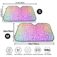 thumbnail image 7 of Lsque Colorful Glitters Car Windshield Sun Shade | Accordion Folding Style Auto Shade for Car Truck SUV Van | Blocks UV Rays Sun Visor Protector | Medium, 7 of 7