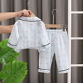 thumbnail image 4 of KHONTS Kids Cute Printed Pajamas Sets Long Sleeve Button down Tops and Pants, Girls and Boys 2 Piece, Sizes 2-6 Years, 4 of 4
