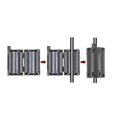 thumbnail image 3 of 11mm Ferrite Cores Ring Clip-On RFI EMI Noise Suppression Filter Cable Clip Black 10pcs, 3 of 5