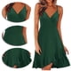 thumbnail image 3 of Vestido casual con volantes de estilo italiano ajustable con cuello en V floral de verano para mujer, 3 of 6