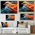 thumbnail image 4 of Designart "Heavenly Hues Shape Abstract Flight I" Animals Bird Picture Framed Canvas Wall Art, 4 of 5