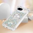 thumbnail image 5 of Funda para Google Pixel 8A 5G con Brillo Líquido Flotante, Purpurina, Parachoques y Anillo Giratorio Soporte, 5 of 5