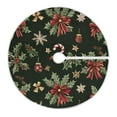 thumbnail image 6 of Yayeee Christmas Tree Skirt 35 inches for Xmas Tree Holiday Party Decoration, Green Christmas Holly, 6 of 6