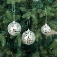 thumbnail image 2 of SLYNSHome 6Pcs Christmas Mirror Disco Balls Ornaments,Balls Xmas Hanging Silver Reflective Ball Baubles Pendant for Christmas Tree,Home Stage Club Party Decoration (2.4Inch,Silver), 2 of 9