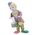 thumbnail image 1 of Payaso De Cuerda, Juguete De Baterista De Payaso Nostálgico Coleccionable De Estilo Retro Decorativo Para Regalo De Fiesta, 1 of 7