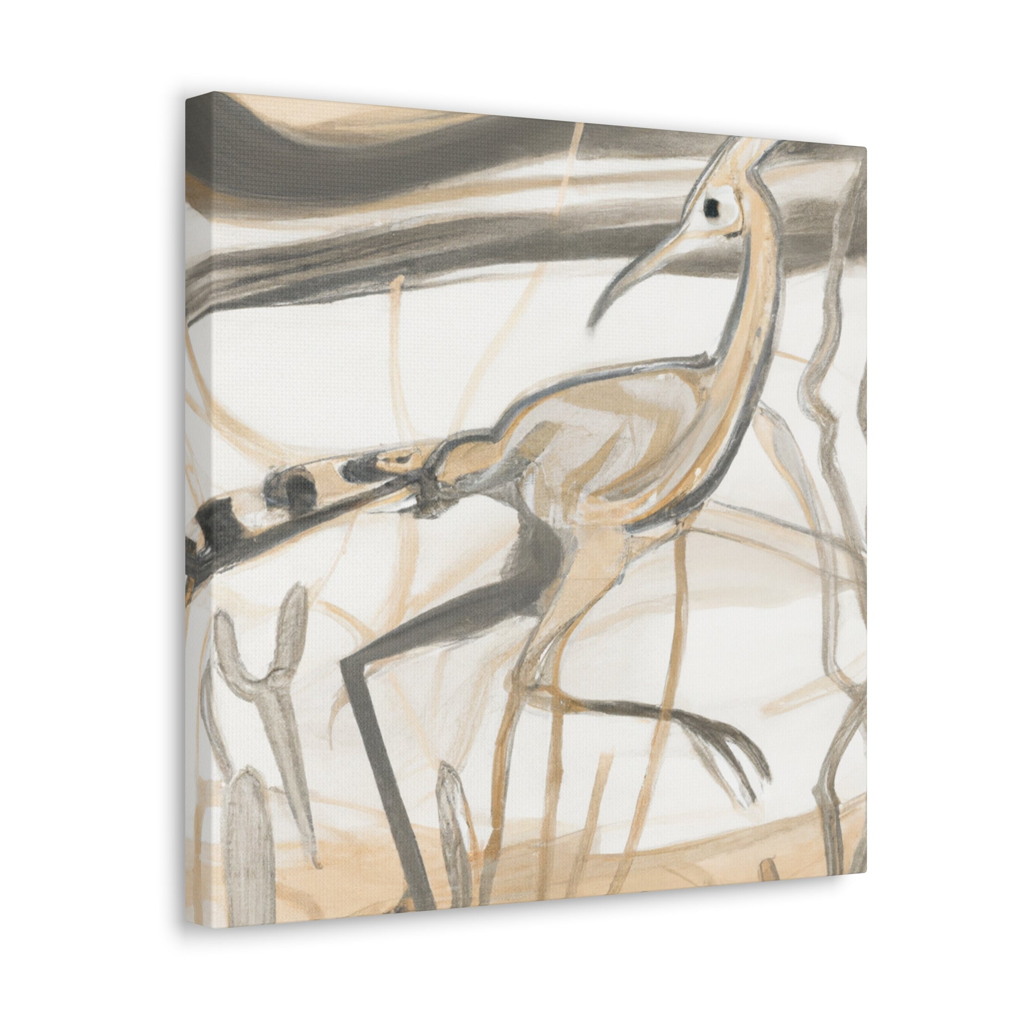 "Roadrunner's Art Nouveau Scene" - Canvas