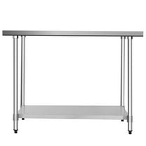 Barara King Food Work Table,Table Prep Table,30 x 48 Inch Stainless Steel Table Commercial Kitchen Worktable