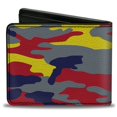 thumbnail image 2 of DC Comics Wallet, Bifold, Superman The Original Man of Steel Badge Camo Gray Red Yellow, Vegan Leather, 2 of 5