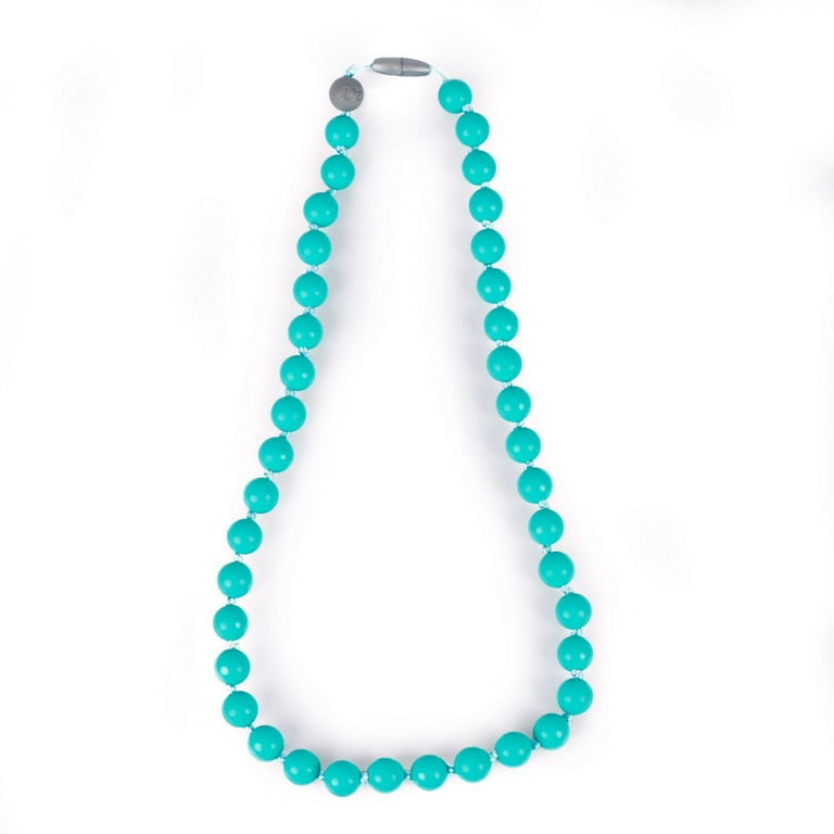 Teething Happens Chewable Mom Jewelry Round Bead Necklace