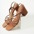 thumbnail image 5 of J. Adams Camila Sandals for Women, Square Open Toe Strappy Mid Block Heels, Elegant & Comfortable, 5 of 7