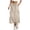 Beige, variant on Cargo Skirts for Women Elastic High Waisted Drawstring Loose Side Slit Solid Color Maxi Skirt with Pockets Trendy Casual Cozy Streetwear Long Utility Skirt