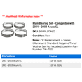 thumbnail image 2 of Main Bearing Set - Compatible with 2001 - 2003 Acura CL 2002, 2 of 2