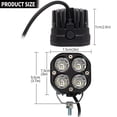 thumbnail image 2 of Luces LED de conducción todoterreno STDYSUN de 3 pulgadas, 40 W, 2 unidades, impermeables, 2 of 6