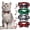 with Pendant, variant on 4 PCS Christmas Cat Collars with Bow Tie and Bell, Breakaway Kitten Collar for Girl Boy Cats, Plaid Snowflake Xmas Pet Supplies, for Kitty Kitten Adult Cats Stuff Accessories