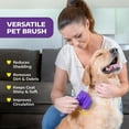 thumbnail image 2 of Hertzko Self-Cleaning Slicker Brush for Deshedding Long and Short-Haired Pets - Small Size Grooming Rake and Comb for Dogs and Cats, 2 of 7