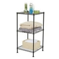thumbnail image 4 of IM Beauty 3-Tier Bathroom Shelf, Wire Shelving Unit, Metal Storage Rack for Small Space, Total Load Capacity 132 lb,with 3 PP Sheets, Adjustable Shelf, Black, 4 of 7