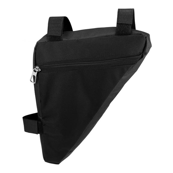 Unique Bargains Bike Triangle Frame Bag Front Pouch Cycling Storage Bag for Road Mountain Bike Black